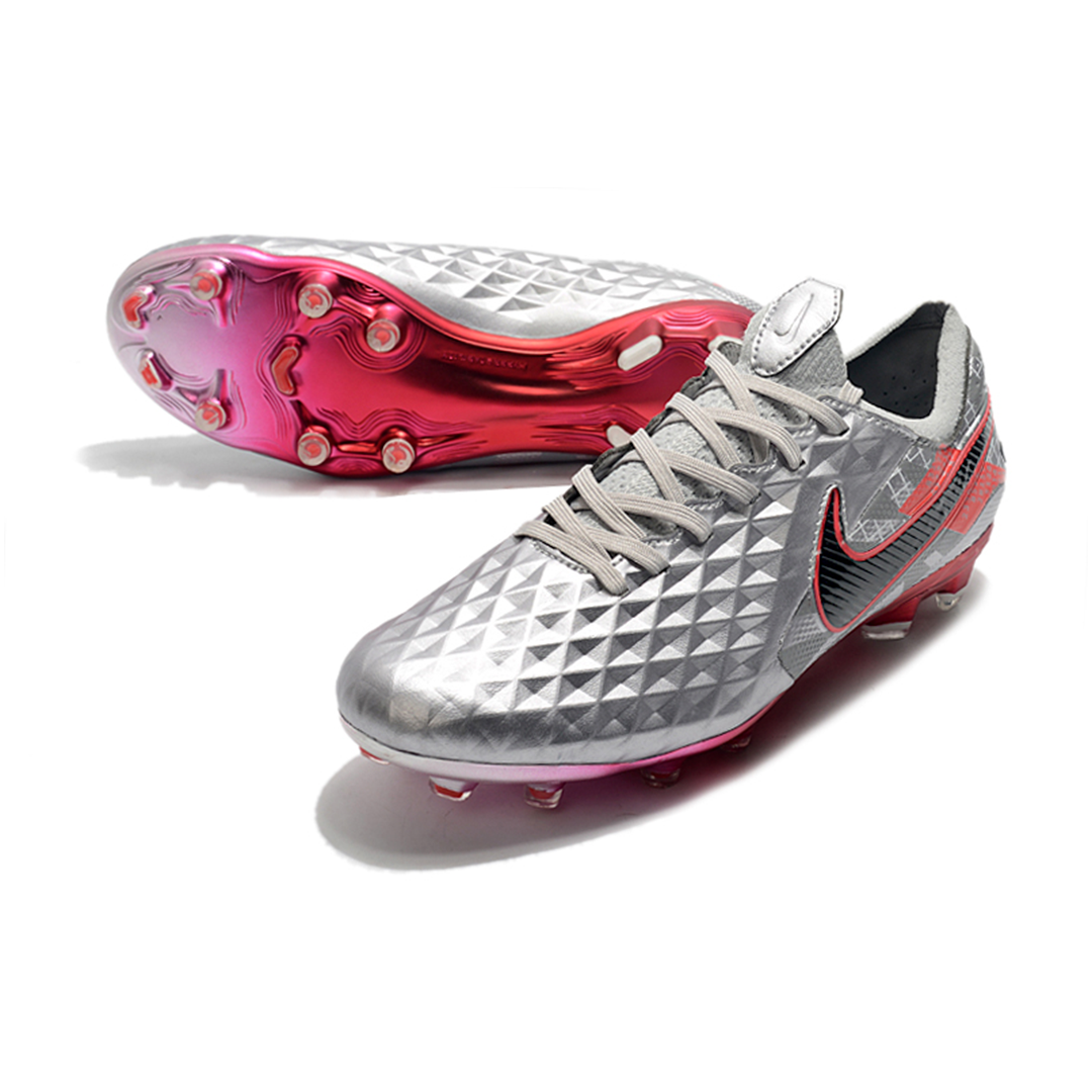 Chuteira Nike Tiempo Legend 8 Elite Prata/Rosa