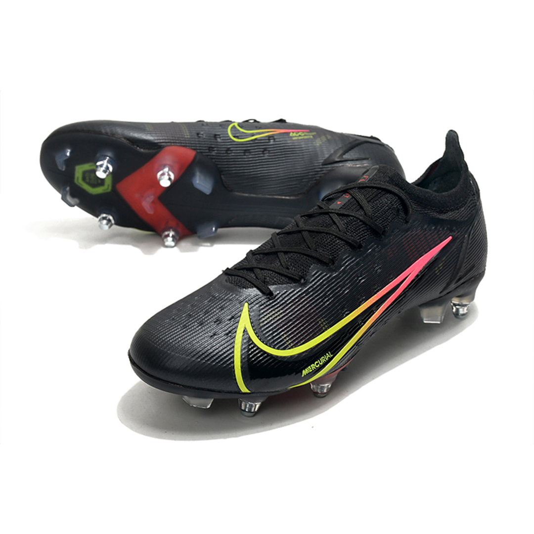 Chuteira Nike Mercurial Vapor 14 Elite Black x Prism SG-Pro Trava-mista