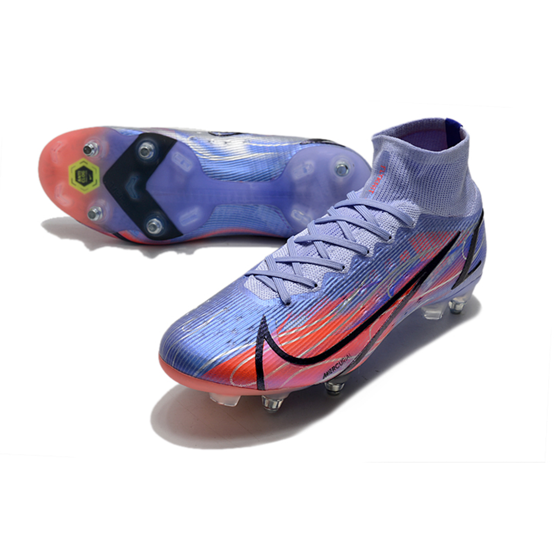 Chuteira Nike Mercurial Superfly 8 Elite KM Flames SG-Pro Trava-mista