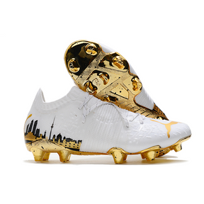 Chuteira Puma Future Z 1.2 Branco/Dourado