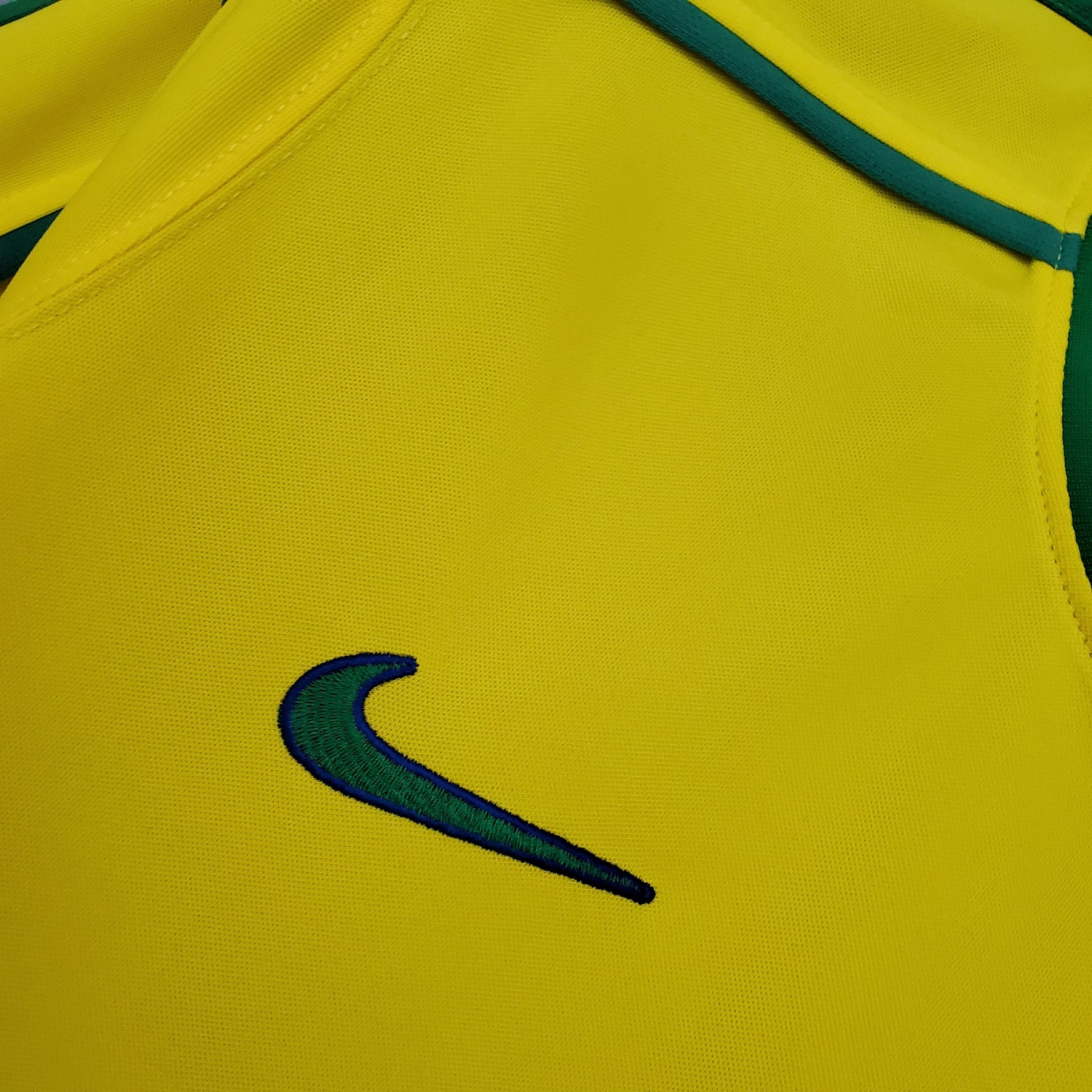 Camisa Seleção Brasil Home 1998 - Nike Retrô Masculina - Amarela/Verde