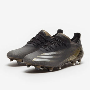 Chuteira Adidas X Ghosted Preto/Dourado