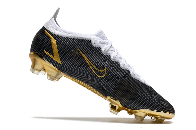 Chuteira Nike Mercurial Vapor 14 Elite Preto/Branco/Dourado