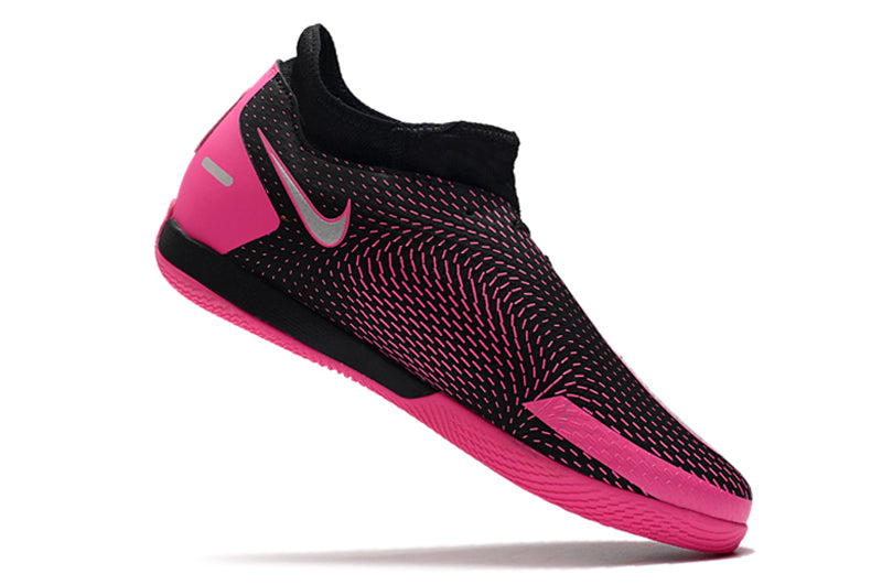 Chuteira Nike Phantom GT Futsal Pro Preto/Rosa