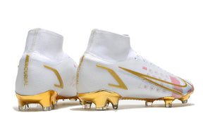 Chuteira Nike Mercurial Superfly 8 Elite Branco/Dourado