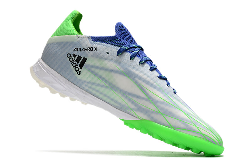 Chuteira Adidas X Speedflow .1 Society Azul/Verde