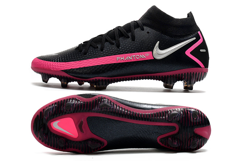 Chuteira Nike Phantom GT Elite DF Preto/Rosa