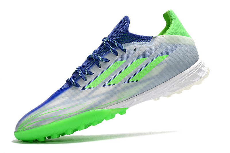 Chuteira Adidas X Speedflow .1 Society Azul/Verde