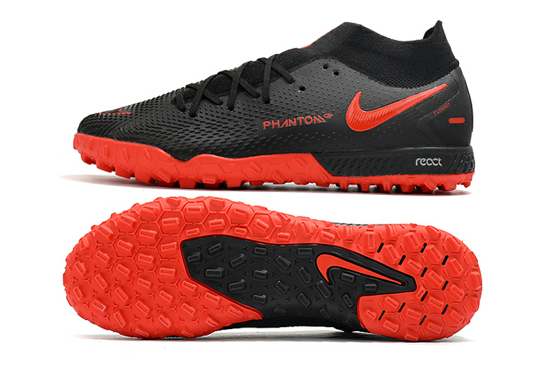 Chuteira Nike Phantom GT Society Elite DF Preto/Vermelho