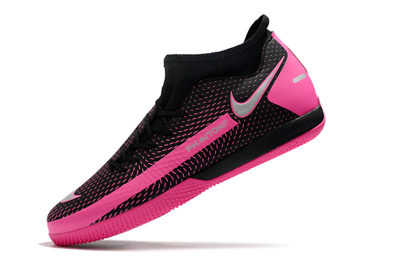 Chuteira Nike Phantom GT Futsal Pro Preto/Rosa