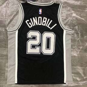 Regata NBA San Antonio Spurs Manu Ginóbili Preta