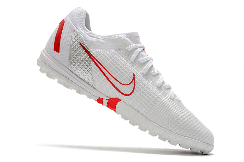 Chuteira Nike Zoom Mercurial Vapor 14 Society Pro Branco/Vermelho