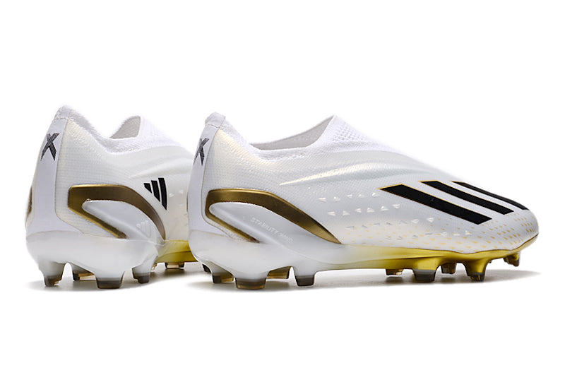 Chuteira Adidas X Speedportal + Branco/Dourado