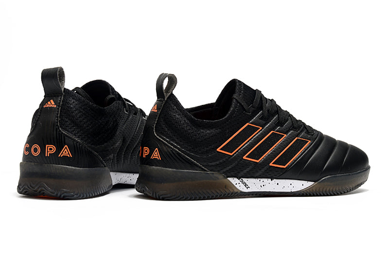 Chuteira Adidas Copa 20.1 Futsal Preto/Laranja