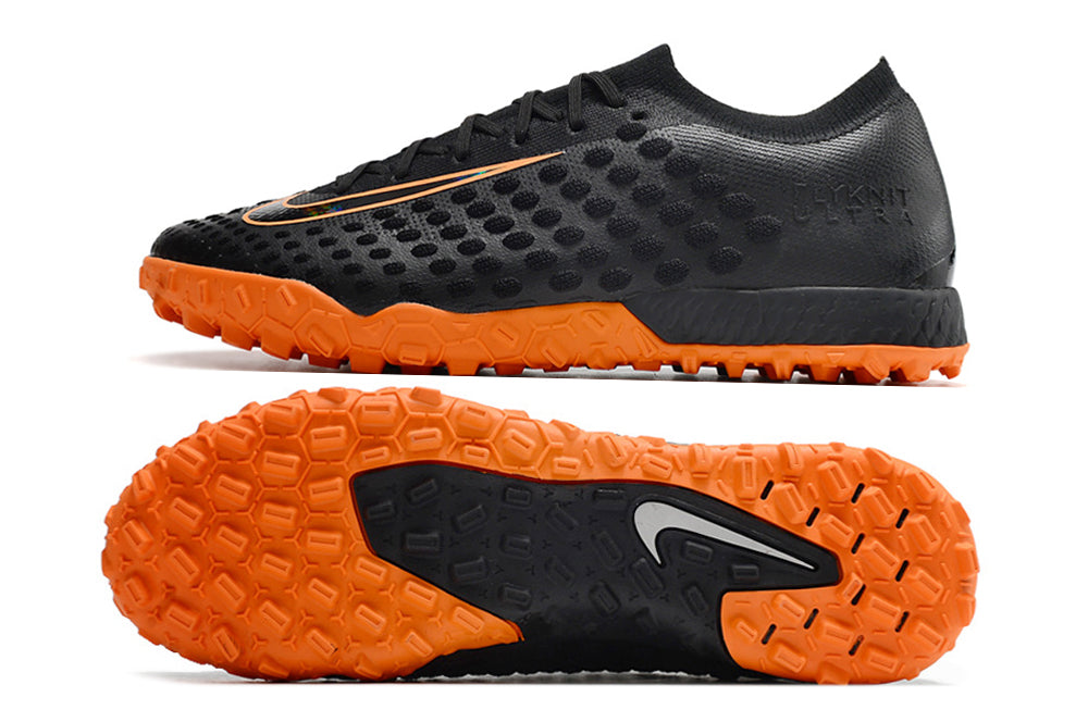 Chuteira Nike Phantom Ultra Venom Society Elite Preto/Laranja