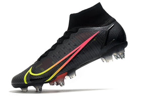 Chuteira Nike Mercurial Superfly 8 Elite Black x Prism SG-Pro Trava-mista