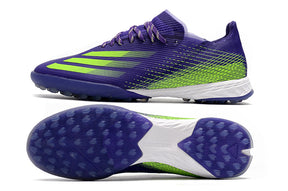 Chuteira Adidas X Ghosted .1 Society Roxo/Verde