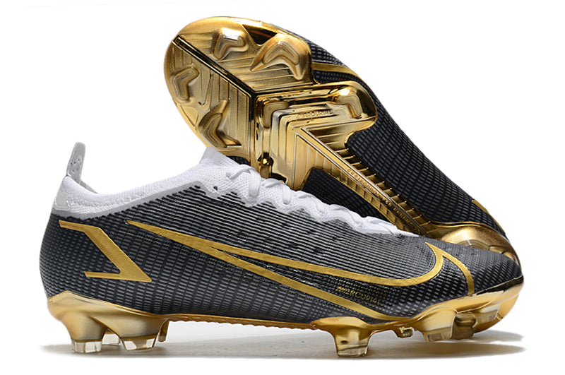 Chuteira Nike Mercurial Vapor 14 Elite Preto/Branco/Dourado