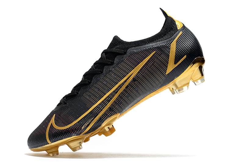 Chuteira Nike Mercurial Vapor 14 Elite Preto/Dourado