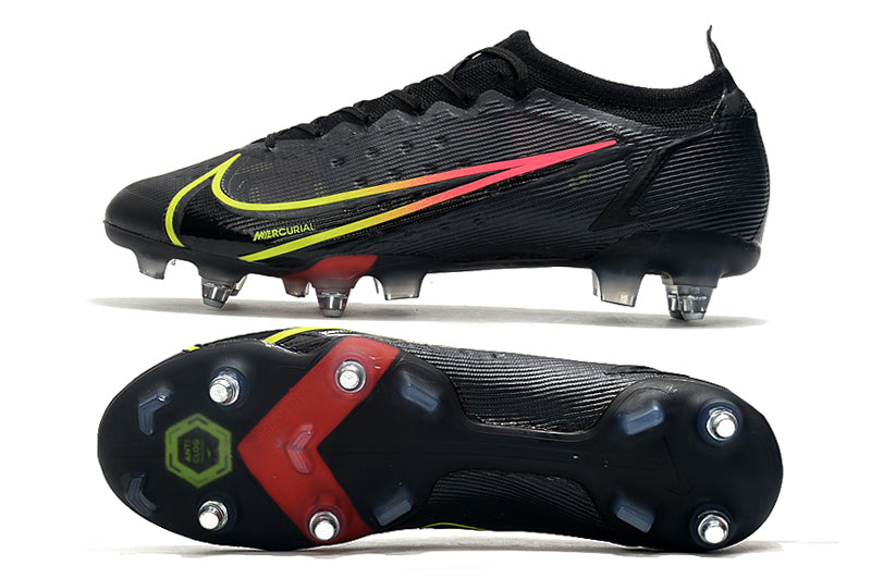 Chuteira Nike Mercurial Vapor 14 Elite Black x Prism SG-Pro Trava-mista