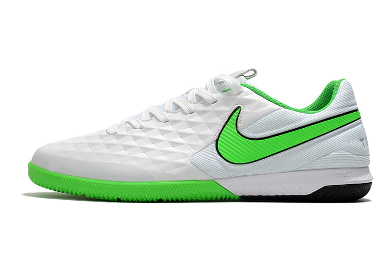 Chuteira Nike Tiempo Legend 8 Futsal Pro Branco/Verde