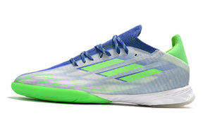 Chuteira Adidas X Speedflow. 1 Futsal Azul/Verde