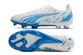 Chuteira Puma Ultra Ultimate Branco/Azul