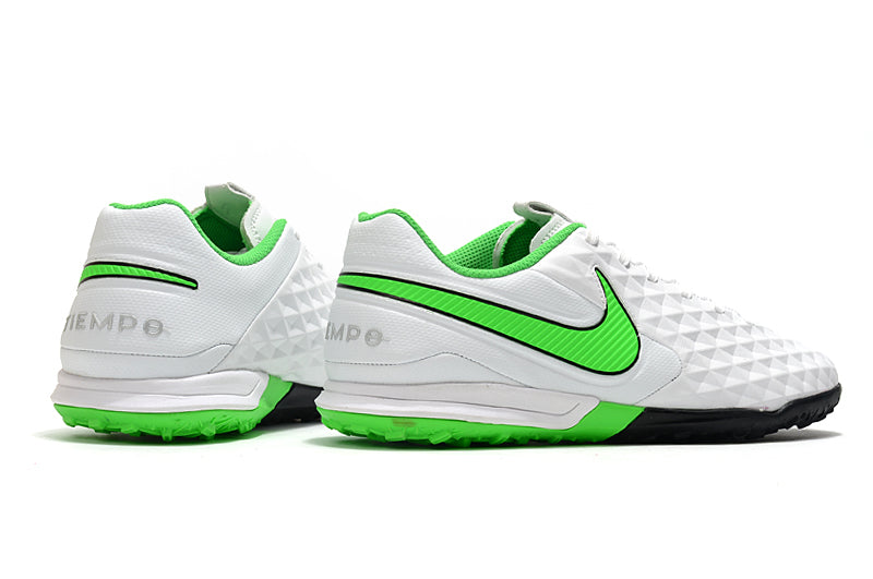 Chuteira Nike Tiempo Legend 8 Society Pro Branco/Verde