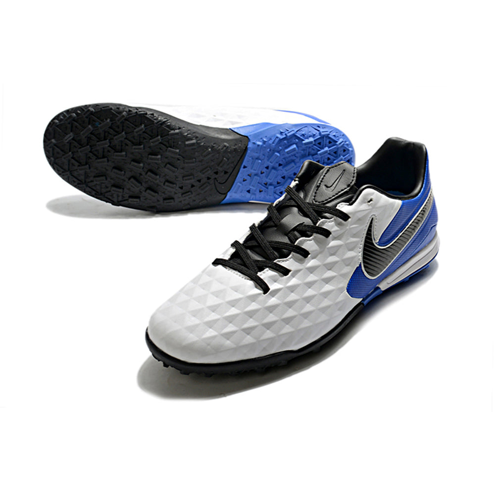 Chuteira Nike Tiempo Legend 8 Society Pro Branco/Azul