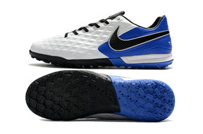 Chuteira Nike Tiempo Legend 8 Society Pro Branco/Azul