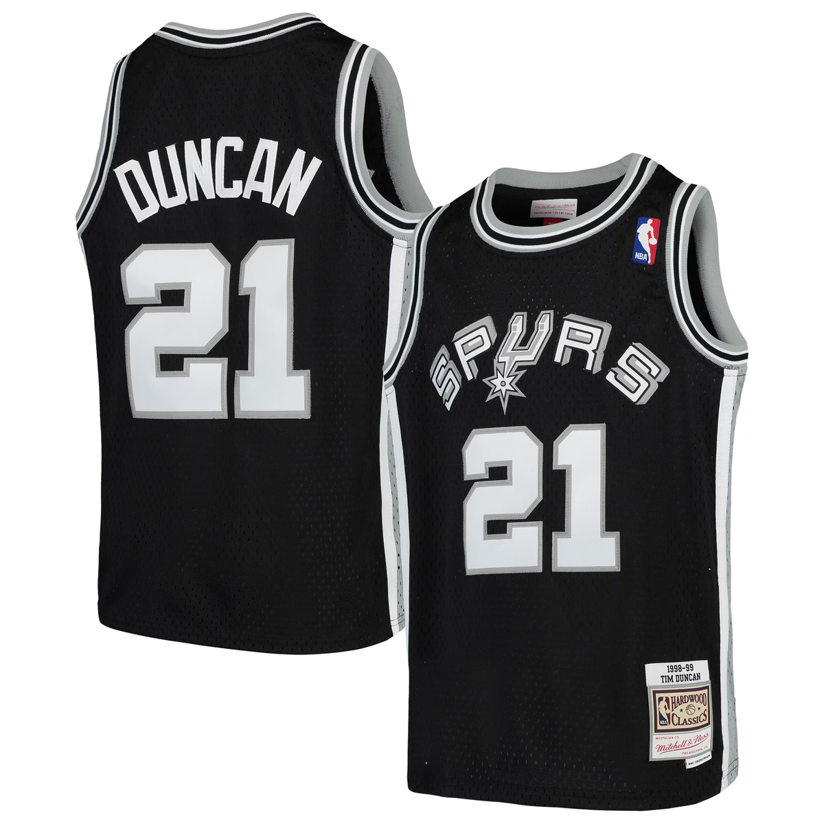 Regata Classica Mitchell & Ness San Antonio Spurs "Duncan" Nº 21